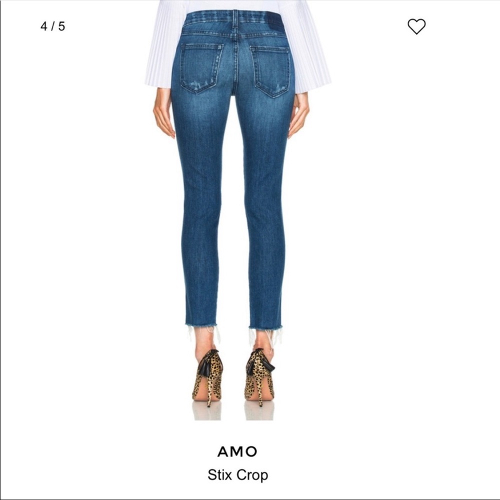 AMO denim stix crop - Picture 2 of 8